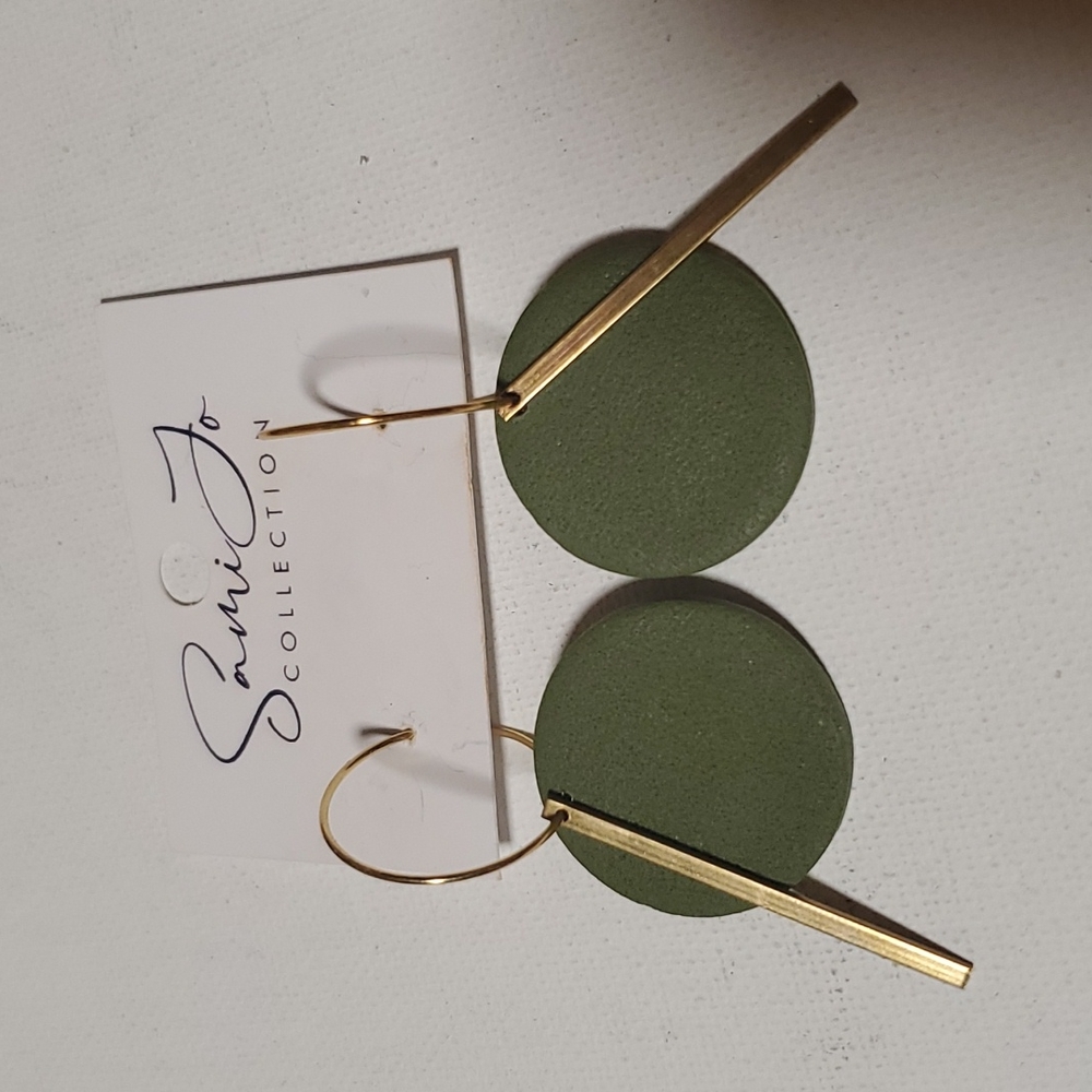 Sami Jo Collection green earrings